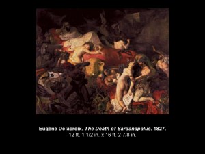 The Death of Sardanapalus, Eugene Delacroix